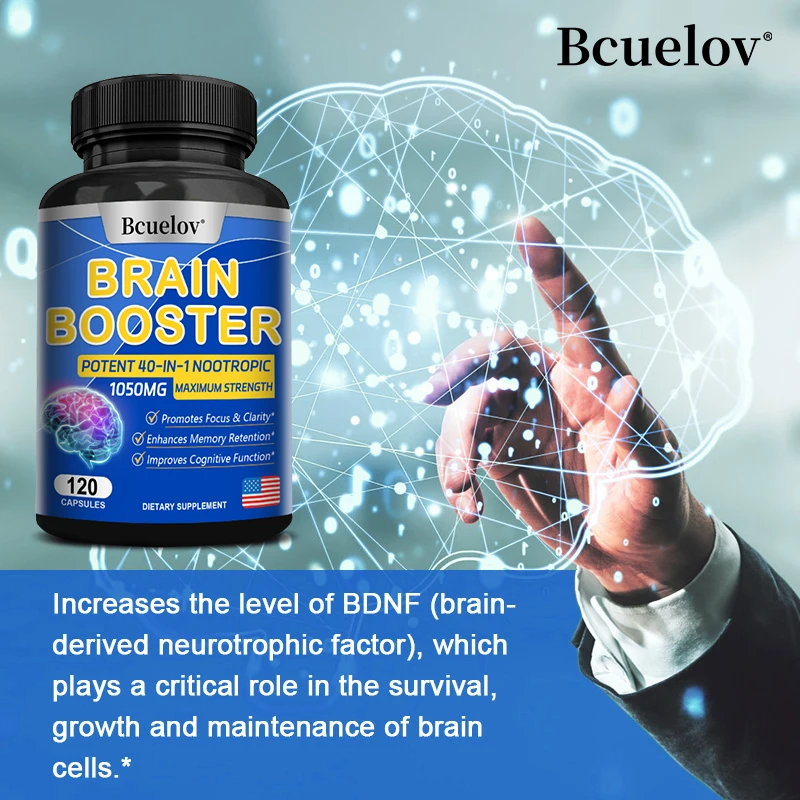 Advanced Brain Booster - Promotes Healthy Brain Development, Improves Memory, Concentration and Learning Abilities