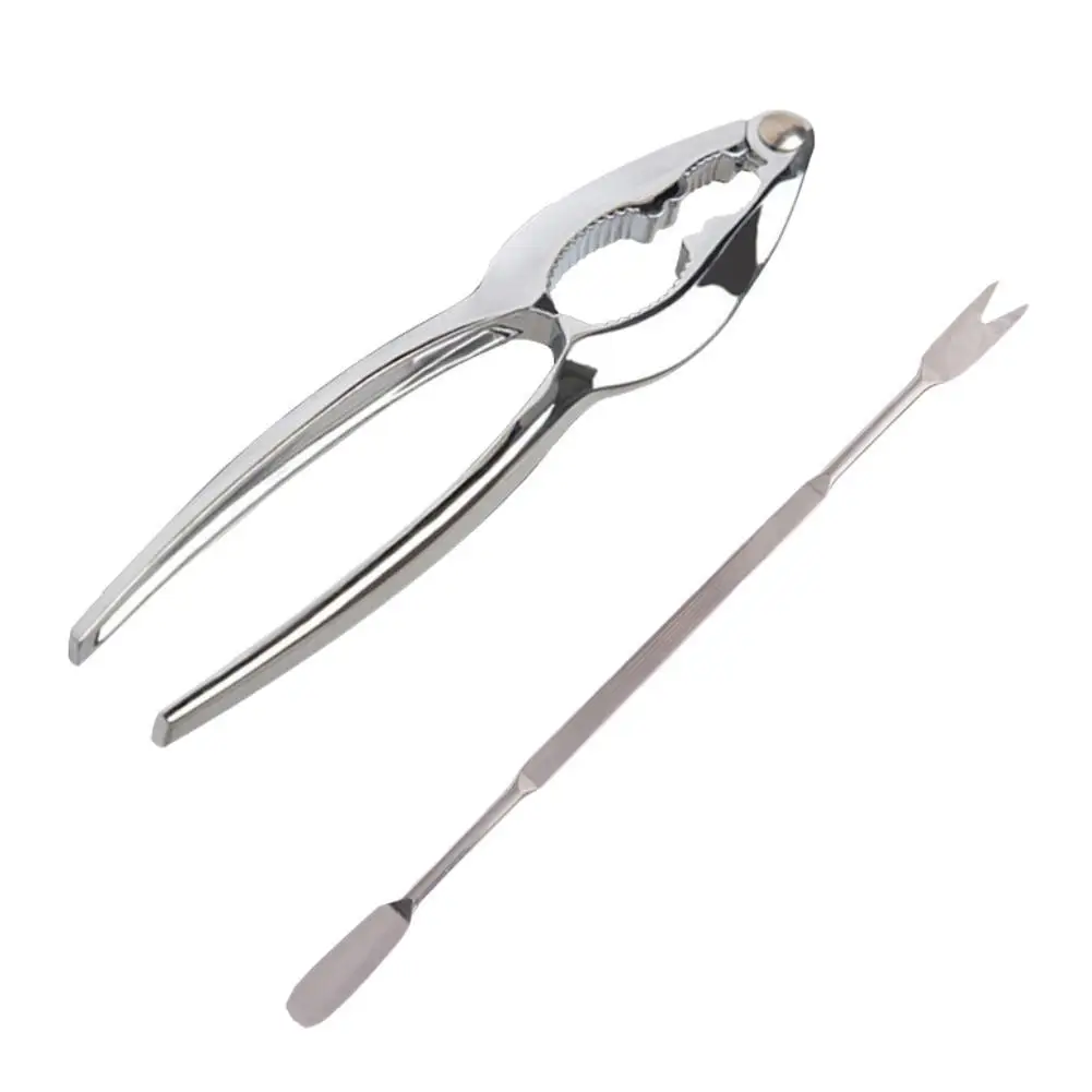 Seafood Tools Leg Sheller Stainless Steel Forks Zinc Alloy Lobster Crab Shellfish Lobster Leg Opener Nutcracker Kitchen Gadget