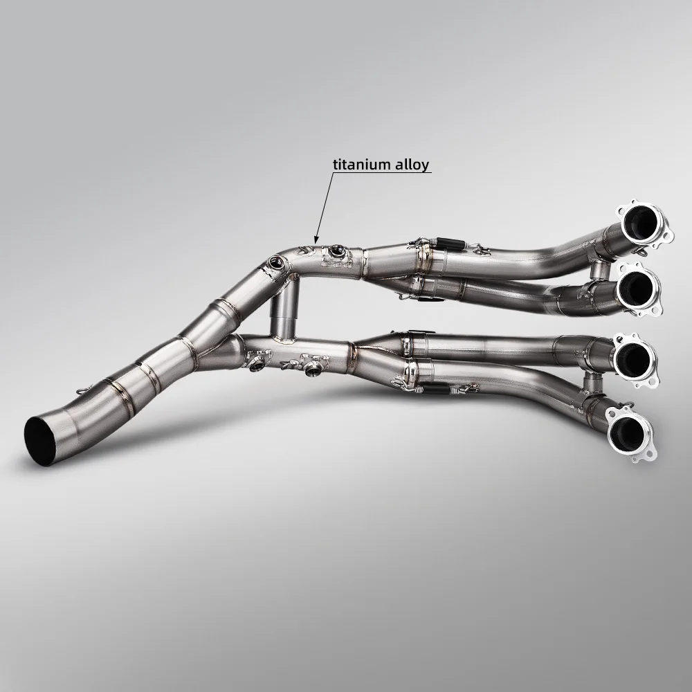 For BMW S1000RR 2019 - 2025 S1000R 2021 - 2025 Motorcycle Exhaust Header Front Link Pipe Titanium Alloy Tube