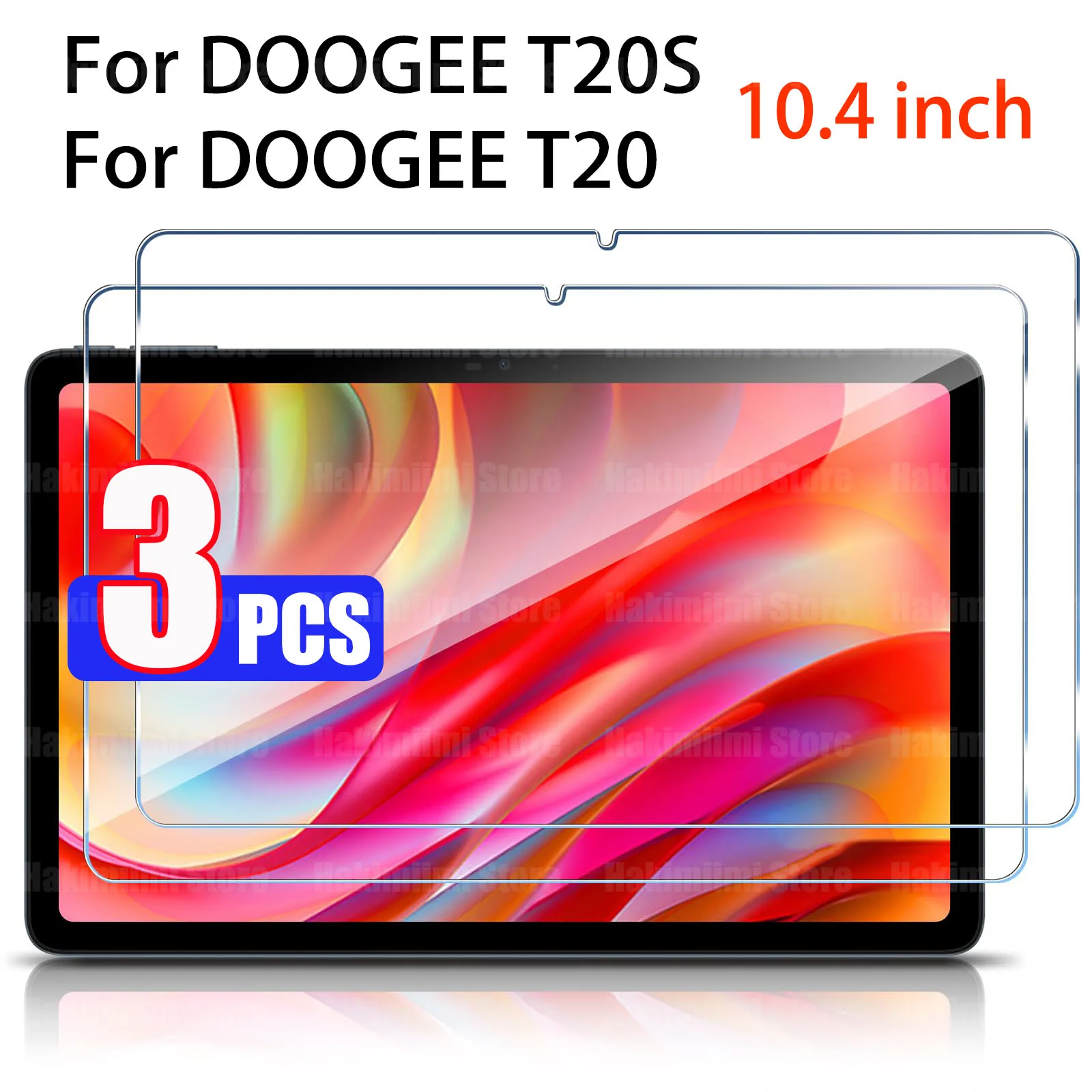 

Защитная пленка для экрана DOOGEE T20S/T20 (10,4 дюйма), пленка из закаленного стекла HD, твердость 9H, ультра прозрачная, против царапин, без пузырьков