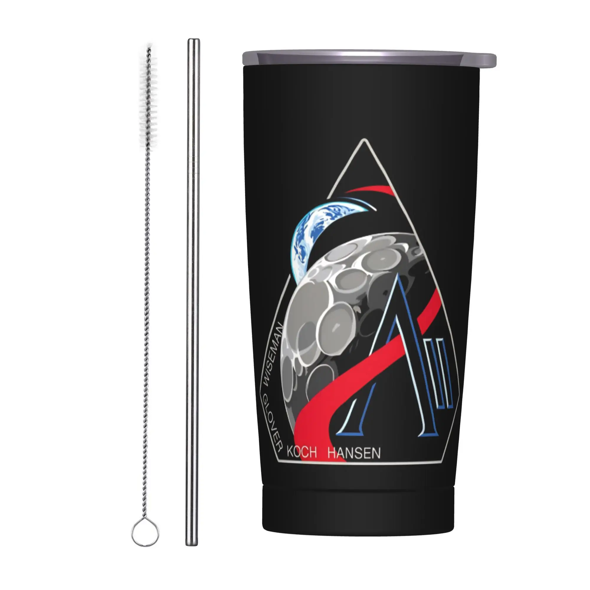 Artemis II 2026 Mission to the Moon Stainless Steel Tumbler Mugs Cup 20oz Coffee Mug Heat Preservation Cold and Hot Water Bottle
