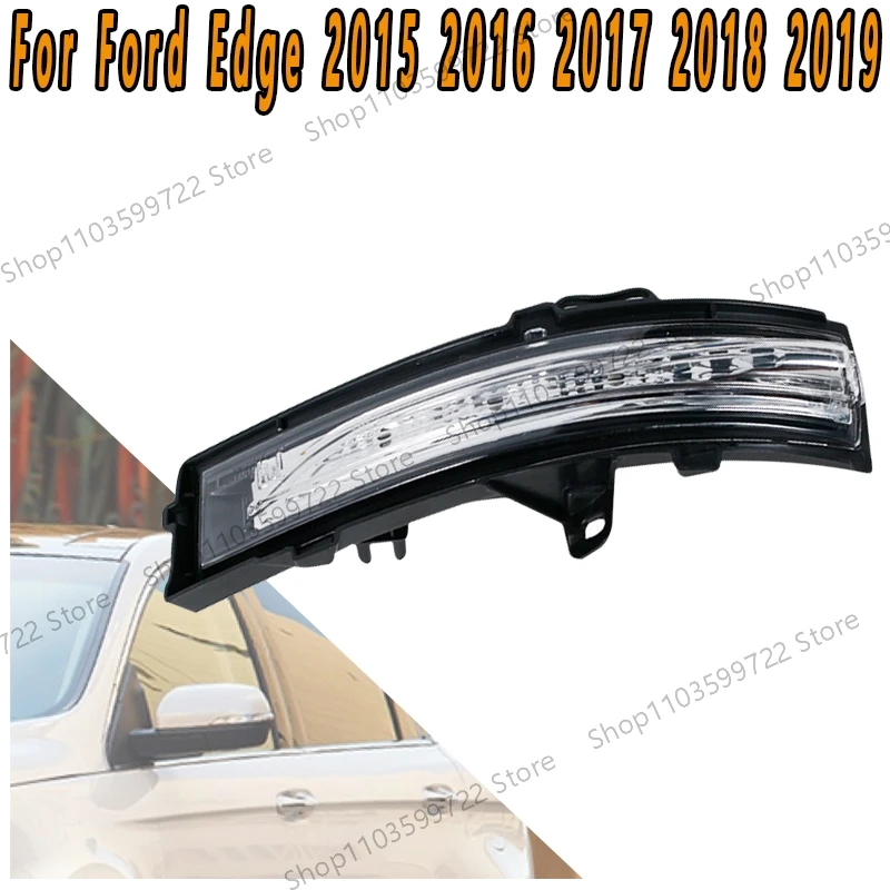 For Ford Edge 2015 2016 2017 2018 2019 LED Rearview Mirror Turn Signal Flashing Light Warning Light Width Light Accessories