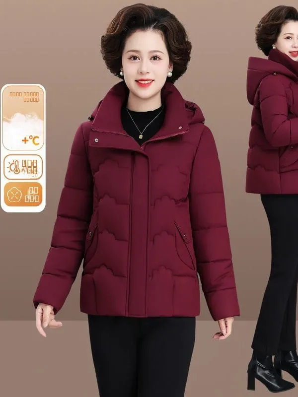 

Women's down Cotton Jaet ort Thiened Autumn Winter New Sle plus Size Small Figure Tagkita Korean Version Loose Fit