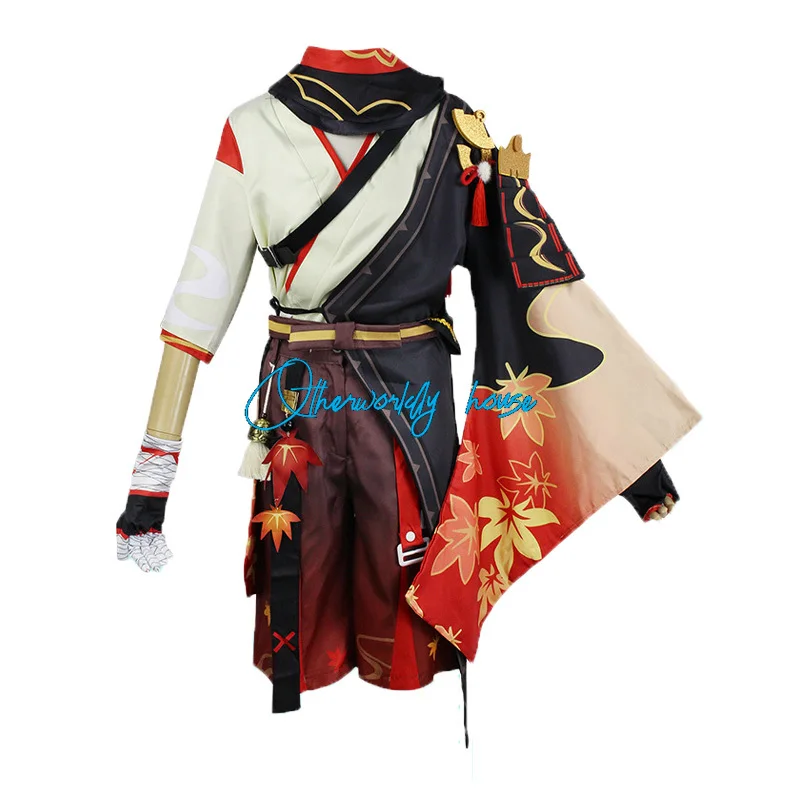 Spiel Genshin Impact Kaedehara Kazuha Cosplay Kostüm Uniform Perücke Anime Halloween Party Kostüme für Männer Frauen Spiel XS-XXXL