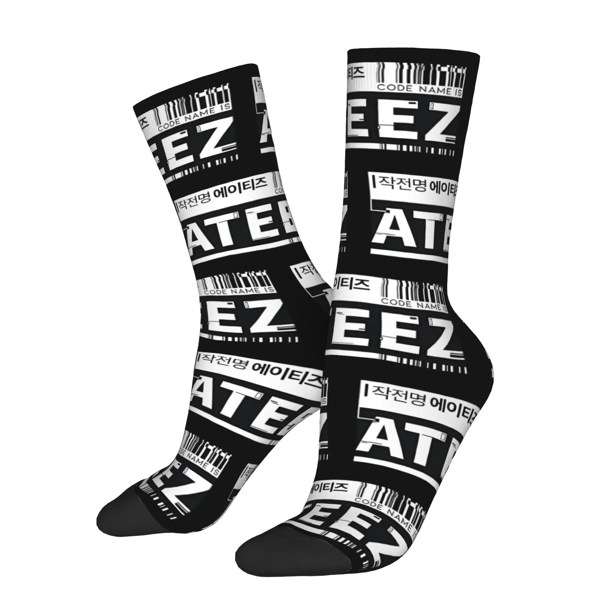 

Korean Male Singing Group ATEEZ Sock Printed Man Polyester Fashion