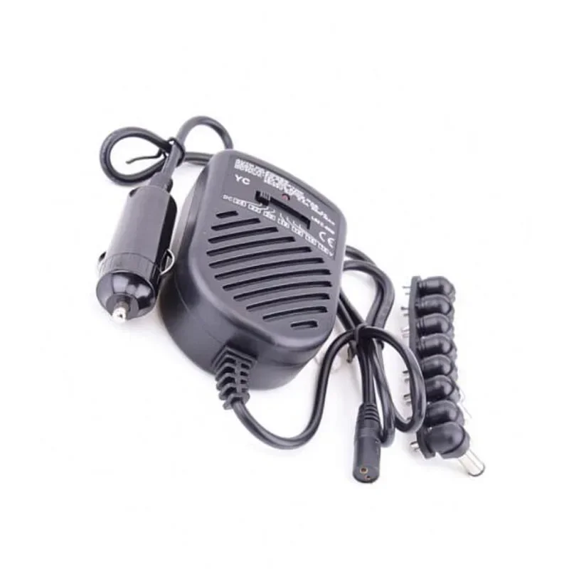 

Universal 80W Portable Charger LED Auto Laptop Notebook Car Charger Adjustable Power Supply Adapter with Set 8 Detachable Plugs