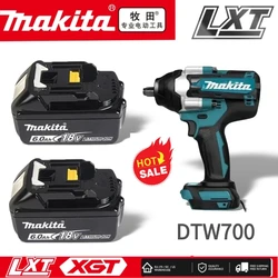 Original Llave de impacto eléctrica sin escobillas Makita DTW700 1800 N.M, LXT BL1860B BL1860 BL1850 for makita 18v 6.0ah Bettey