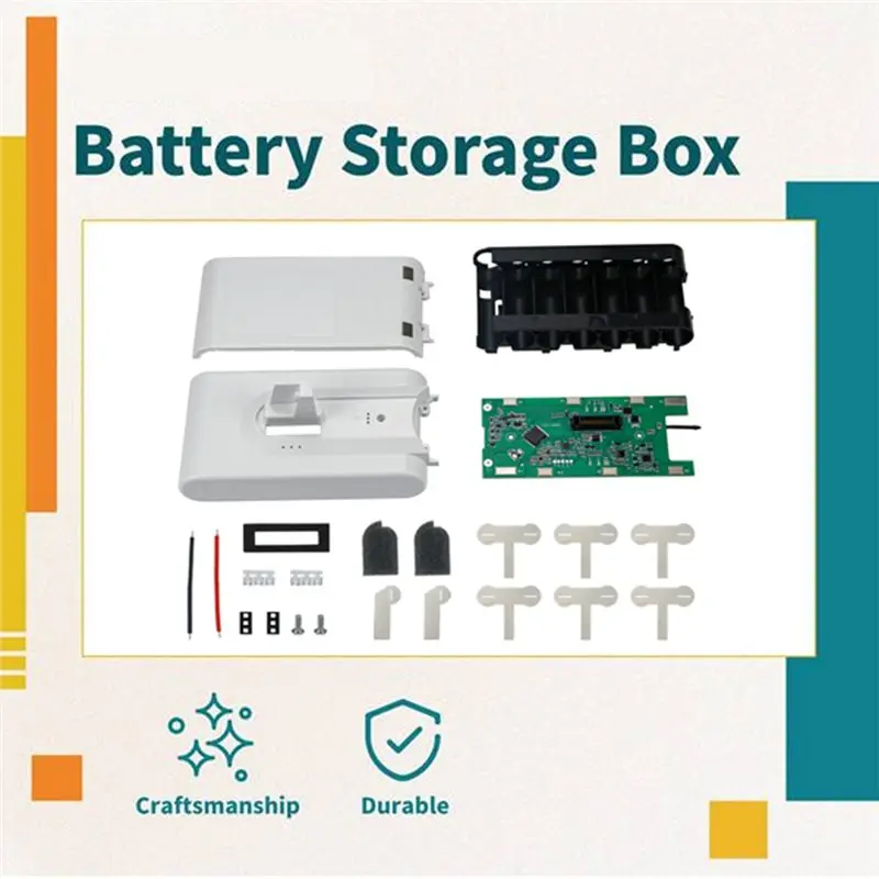 Reliable-Replacement Battery Storage Box Case For Dreame V8 V9 V10 Vacuum Cleaner Protection Board Repair Parts,Replacement Batt view 5