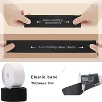 1/5Meter Sewing Elastic Band Stretch High Elasticity Knit Elastic Cord Spool 10/15/20/25/30/35/40/45/50/60mm Wide for Sewing 4