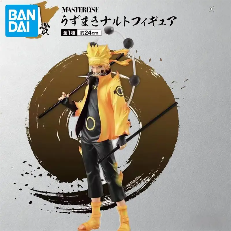 

В наличии Bandai, оригинальные фигурки Узумаки Наруто, аниме, экшн-модель, мультяшные куклы из ПВХ, настольный декор, украшения, игрушки, праздничные подарки
