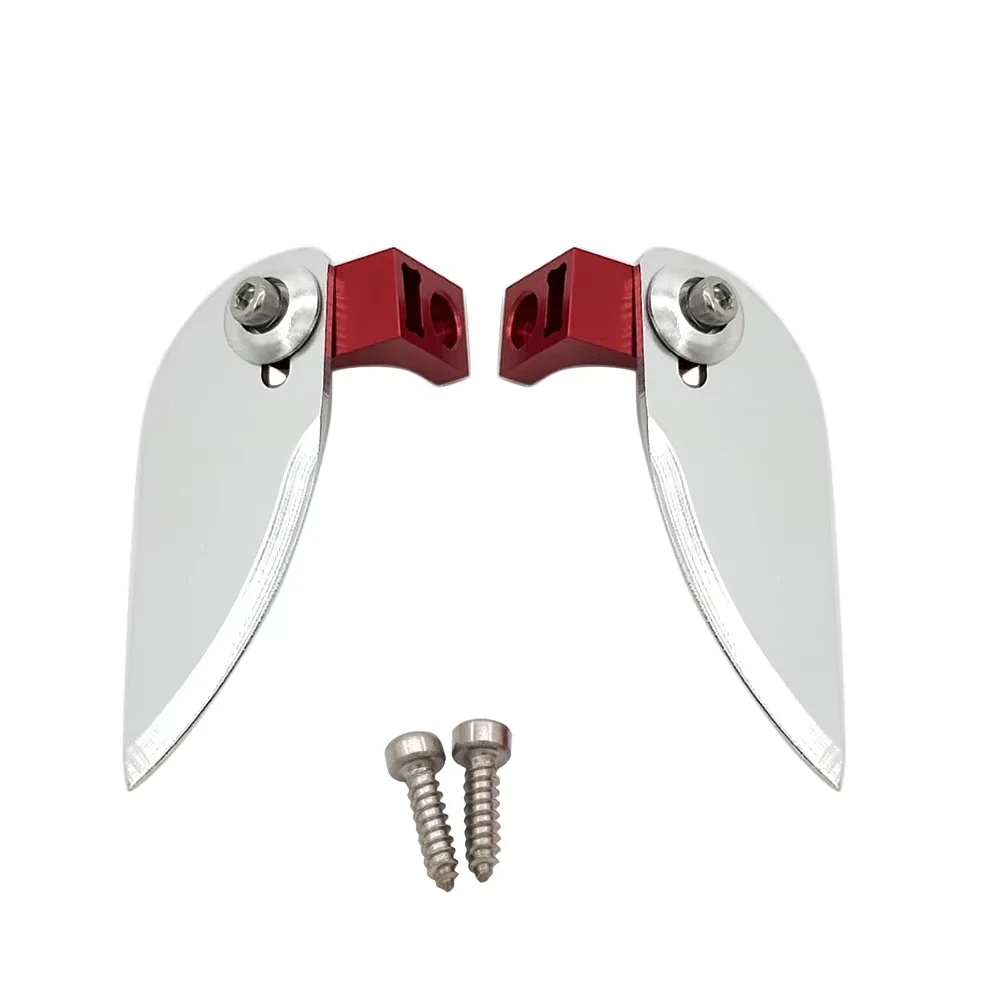 Leme de direção de metal cnc e abas de guarnição, eixo de hélice, aletas de giro, peças sobressalentes para udi903/udi005/udirc rc, acessórios de atualização de barco