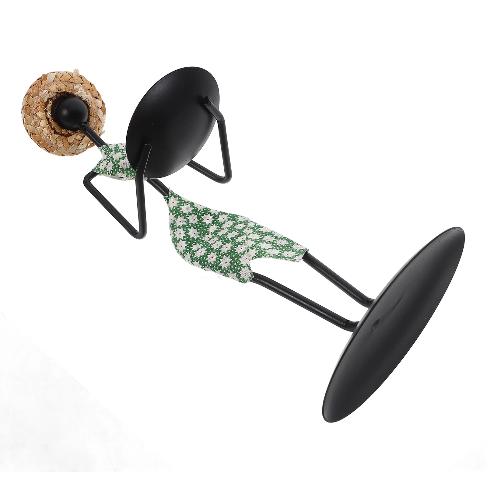 

Vintage Iron Holder African Woman Tealight Stand Romantic Dinner Decorative Retro Home Dining Table Candleholder