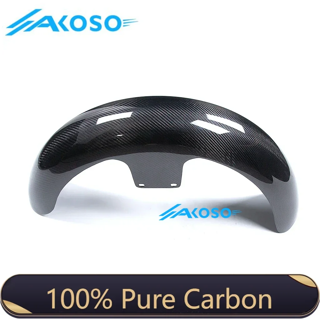 

21 "для моделей Harley Touring и изготовленных на заказ Baggers, комплект обтекателей переднего крыла мотоцикла из 100% 3K чистого углеродного волокна