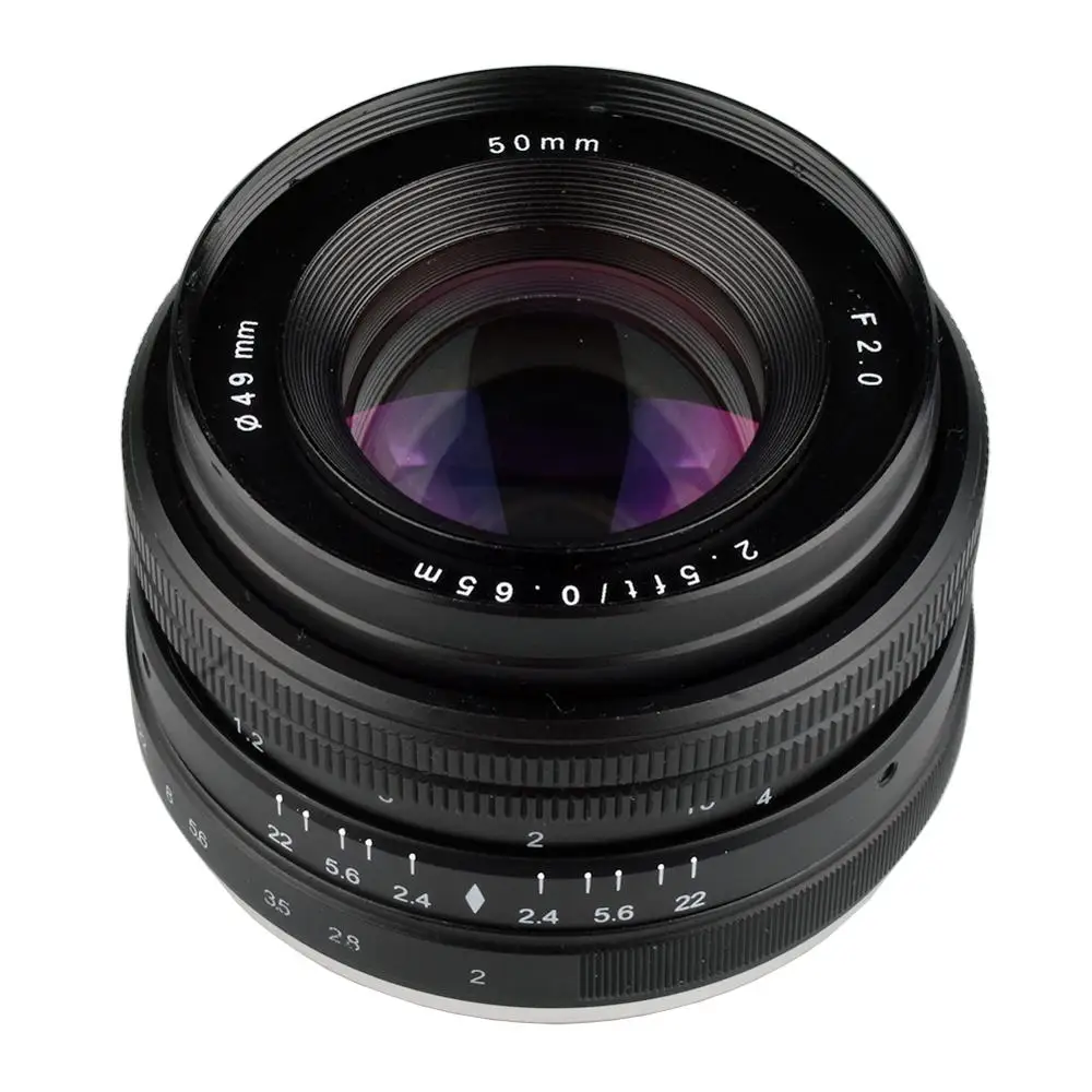 Slr Camera Lens 50Mm F/2.0 Slr Camera Lens For Manual Focus Dslr Slr Camera Lens