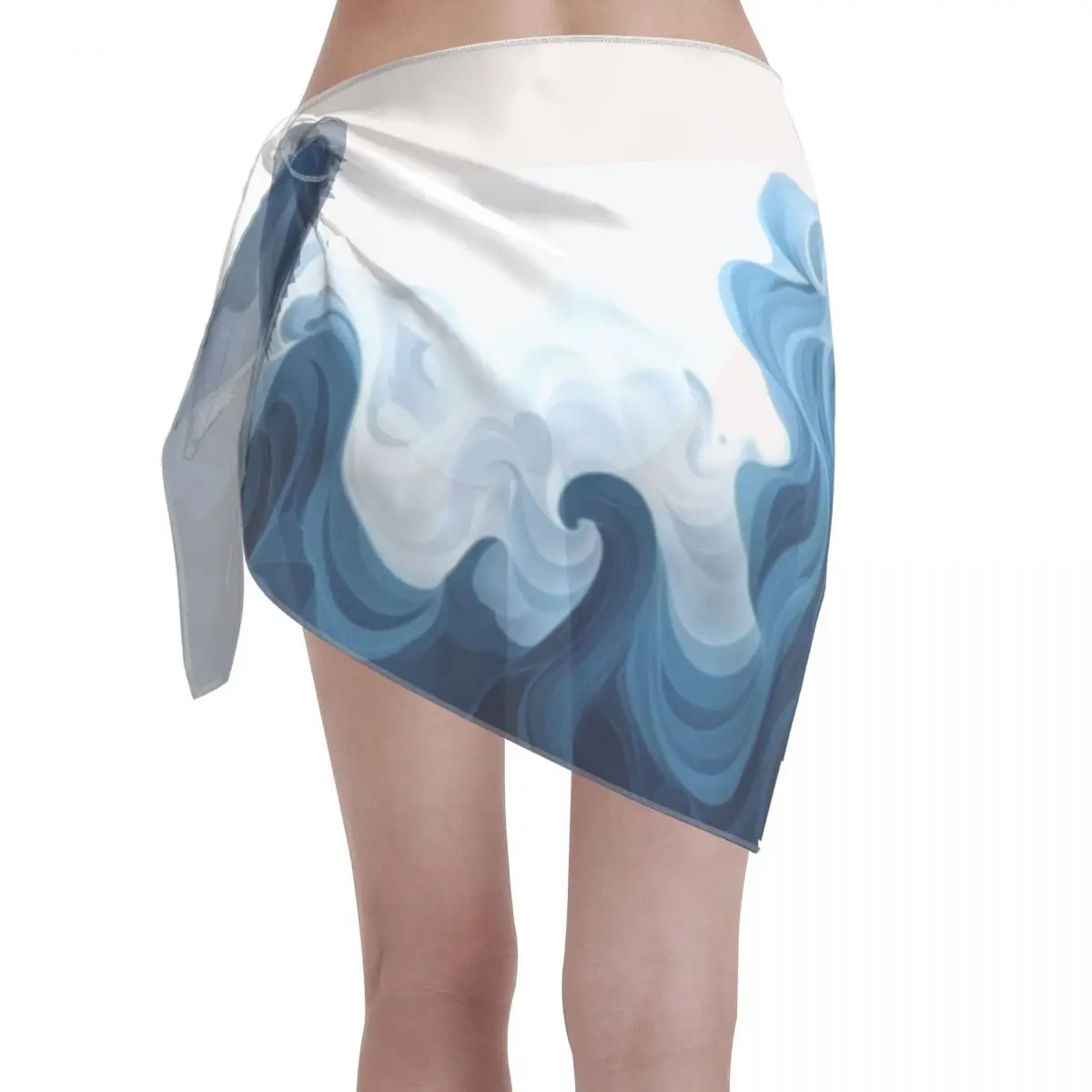Il vestito da spiaggia casual personalizzato Cool Tie Dye decora l'involucro da spiaggia per sarong corti da donna per costumi da bagno