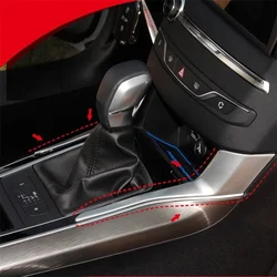 WELKINRY For Peugeot 308 II T9 2nd Generation 2013-2020 Car Console Stick Gear Shift Level Table Base Side Bar Trim