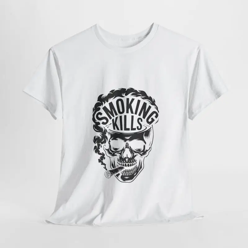 

Футболка с черепом для курения и убийств в стиле панк для друзей, ужас в стиле гранж