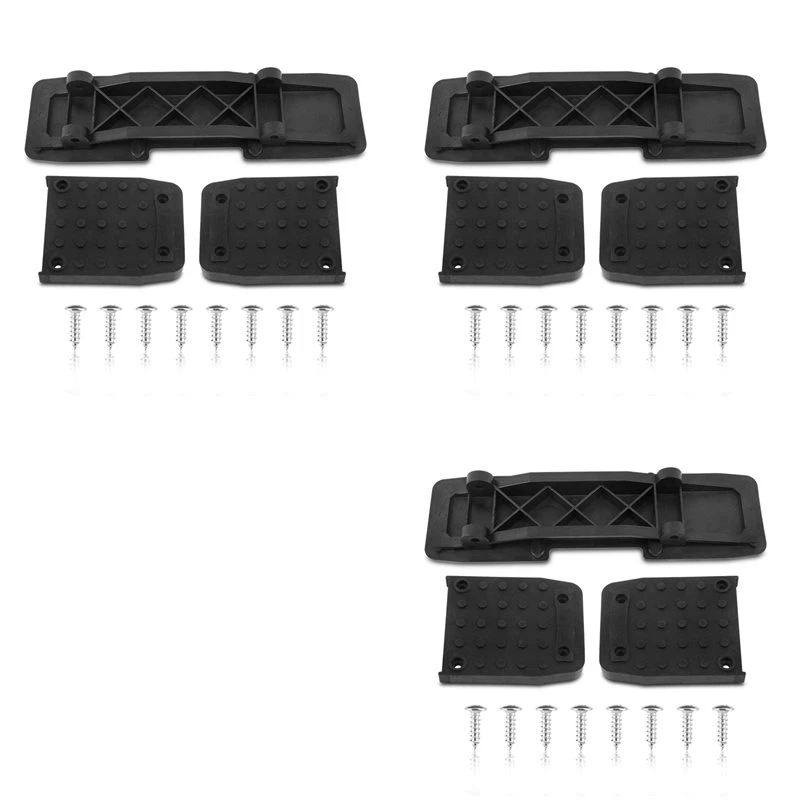 ABRN-3X Stilt Soles Replacement Kits, Stilt Soles Anti-Slip Pads For Drywall, Non-Slip Stilts Soles Foot Pads With Screw