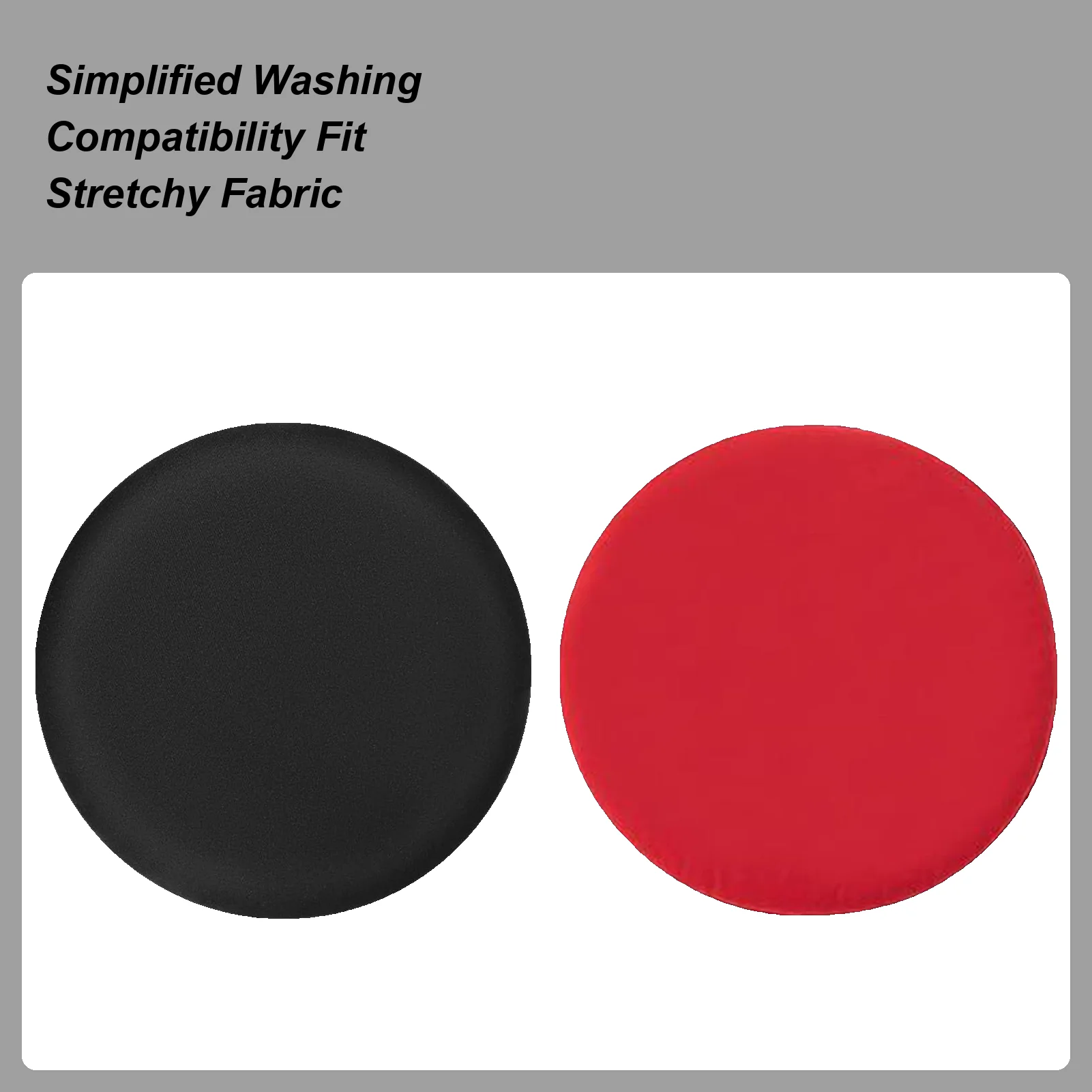 غطاء البراز 3 قطع قابل للغسل منصات مرنة عالية بار البراز وسائد مستديرة للمنزل فندق مكافحة المطبخ كرسي طويل الساق قطر 11-14