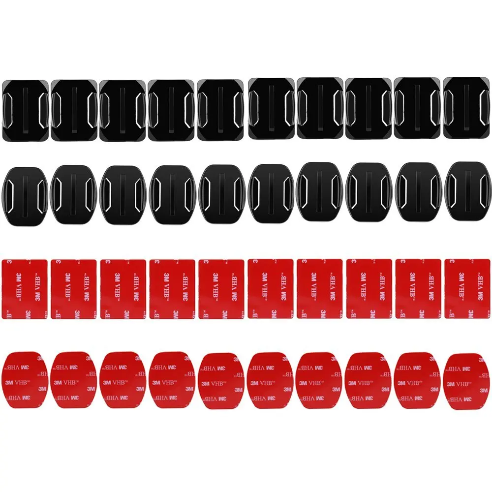 Flat Curved Surface 3M Adhesive Sticker Pads Base for GoPro DJI SJCAM Insta360 Universal Cameras