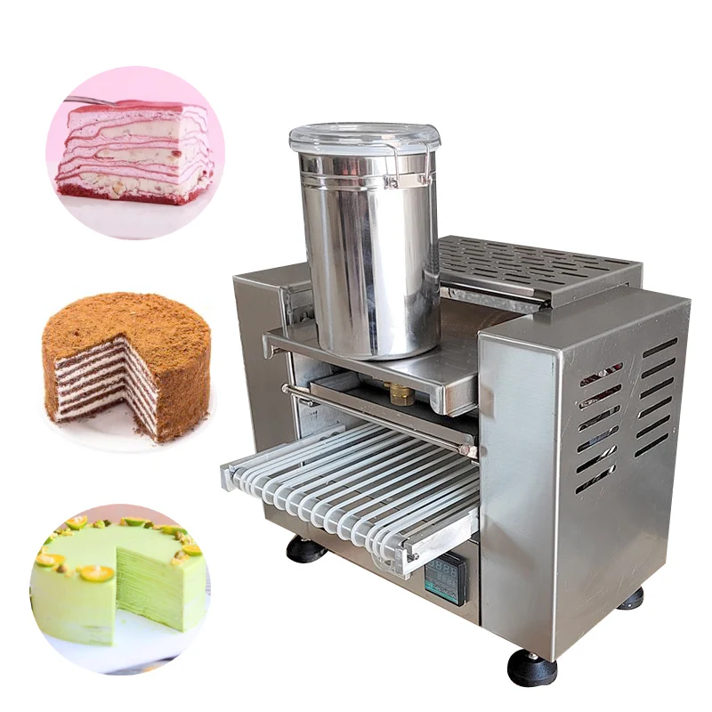 High Capability Commercial Automatic Pancake Machine Crepe Forming Maker Small Thousand Layer Cake Making Machines