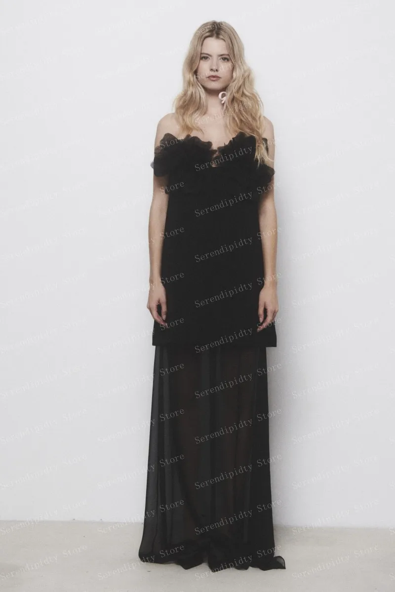 Sempre bonita-vestido de cetim preto com uma linha, até o chão, cetim, feito sob medida, para a festa, verão, ver através