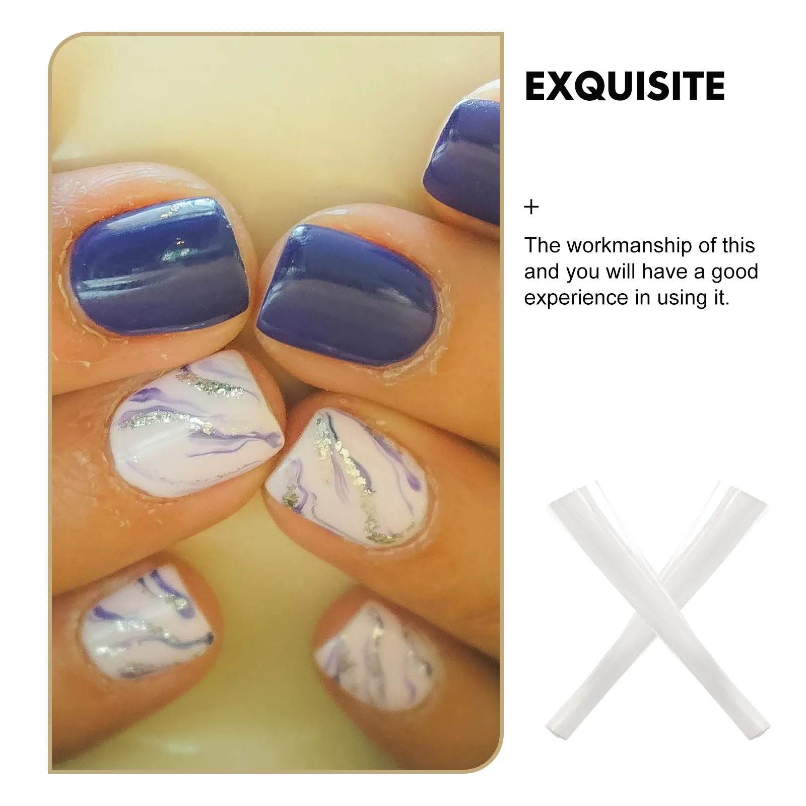 100 Stück Nagelverlängerungsfaser, verstellbare Glasfaserspitzen für Zuhause oder Salon, künstliche Nägel, Werkzeuge, einfach anzubringen, Nagelkunstfasern-Set