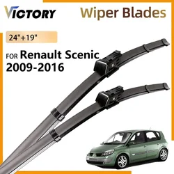 for Renault Scenic III 3 Grand Scenic 3 2009-2016 2014 2013 2012 2010 Front Wiper Blades Windshield Windscreen Window Brush Pars