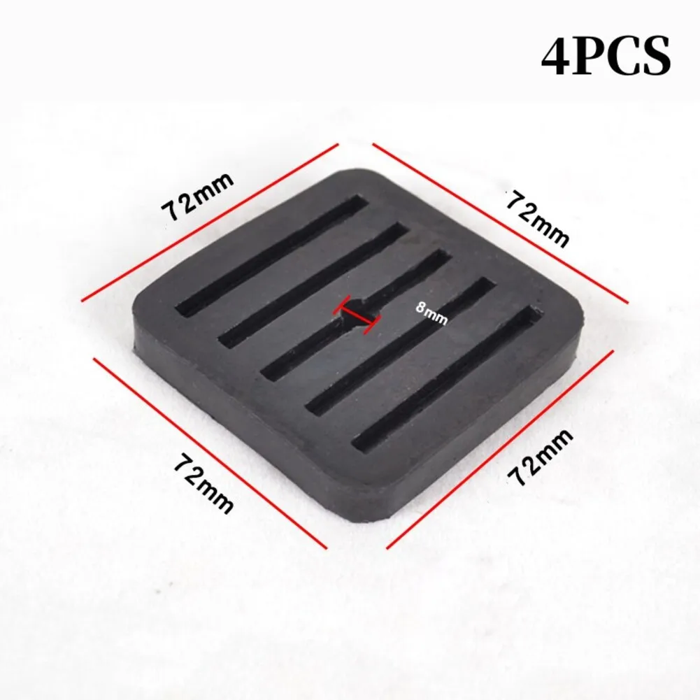 Rubber Anti Vibration Pads 4 Pack for Air Conditioner Outdoor Installation to Minimize Noise Emission and Slippage