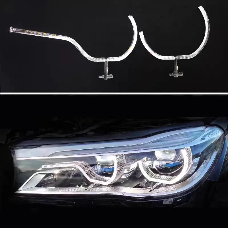 Headlight DRL Daytime Running Light Plate Guide Tube Strip For BMW 7 Series G11 G12 2016 2017 2018 Car Accessories