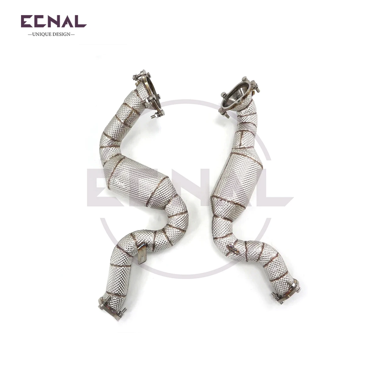 

ECNAL EXHAUST for 2016-2019 Audi RS6 RS7 C7 4.0T Performance Exhaust Pipe with Insulator SS304 Downpipe