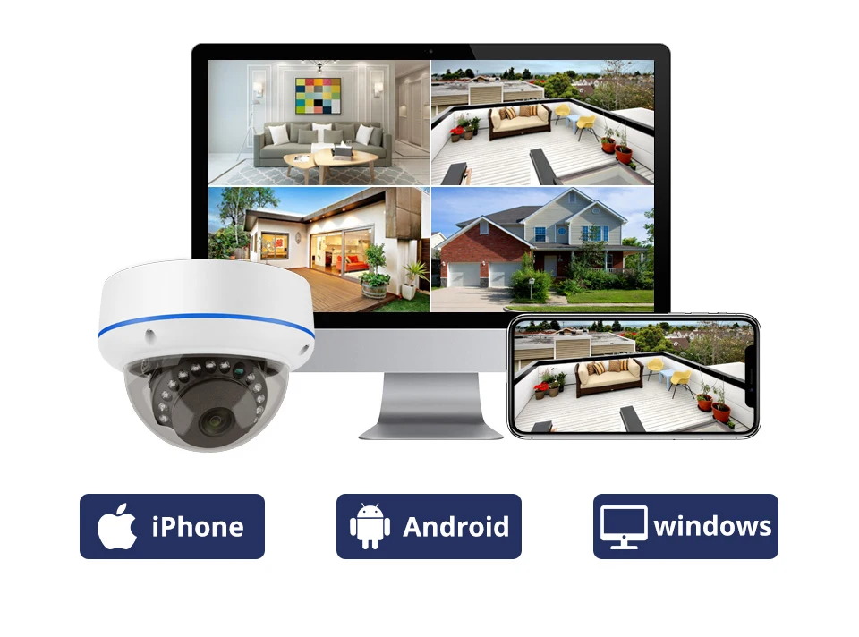 Techage 5MP PoE IP-Überwachungskamera, Dome, 3,6 mm Brennweite, Nachtsicht, Einweg-Audio, KI-Erkennung, intelligente Sicherheit für den Innenbereich – Detail 10