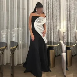 Customized Fashion Jersey Pleat A-line Strapless Midi Dresses Homecoming Dresses Classic Exquisite Modern Style Pastrol Unisex F