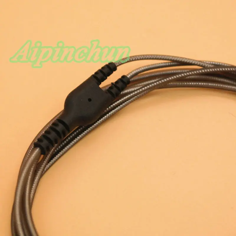 Aipinchun 3.5mm DIY Earphone Audio Cable with Mic Controller 126cm Repair Replacement Headphone Wire CTIA Standard Jack AA0203