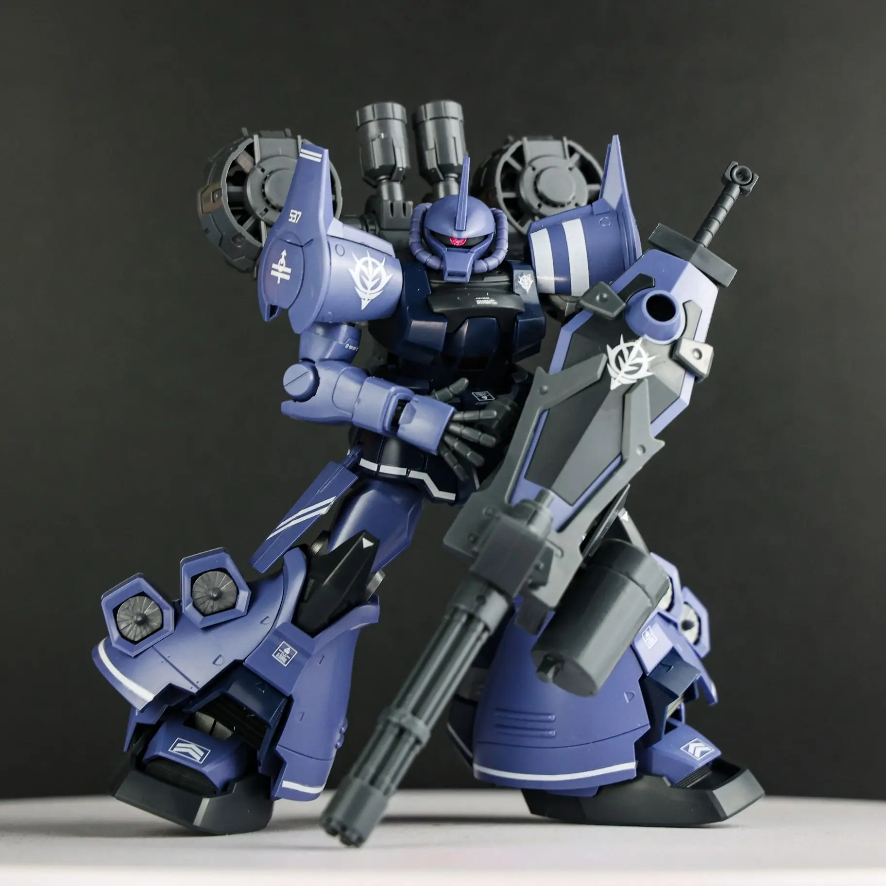 STAR Real Color Blue Flying Tiger Special Heavy Cannon HG1/144 Model Kit with Water Decals & Flight Pack,Action Figure