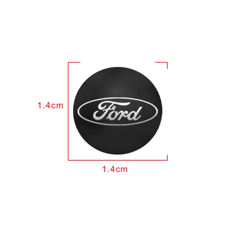 14mm Car Remote Key Emblem Logo Sticker Decoration Decals For Ford Ranger Focus Kuga Mustang S-MAX Transit Mondeo Fusion