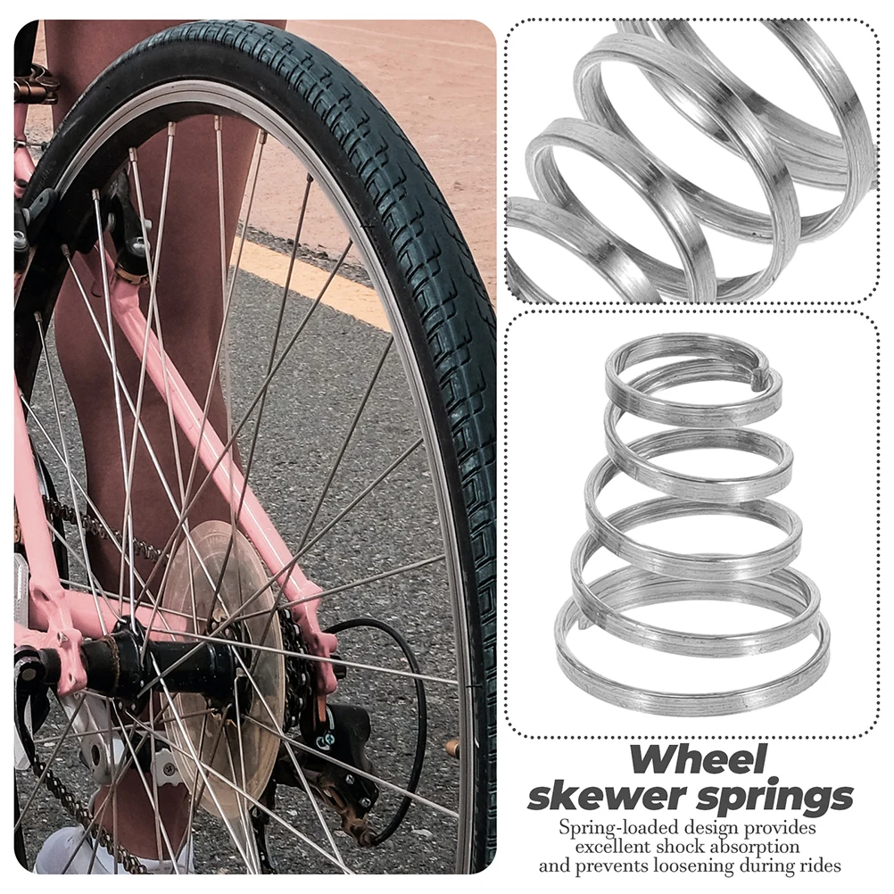 

20pcs Quick Release Lever Spring Stainless Steel Bike Wheel Skewer Springs Hollow Shaft Mountain Road Bike Parts Anti Rust