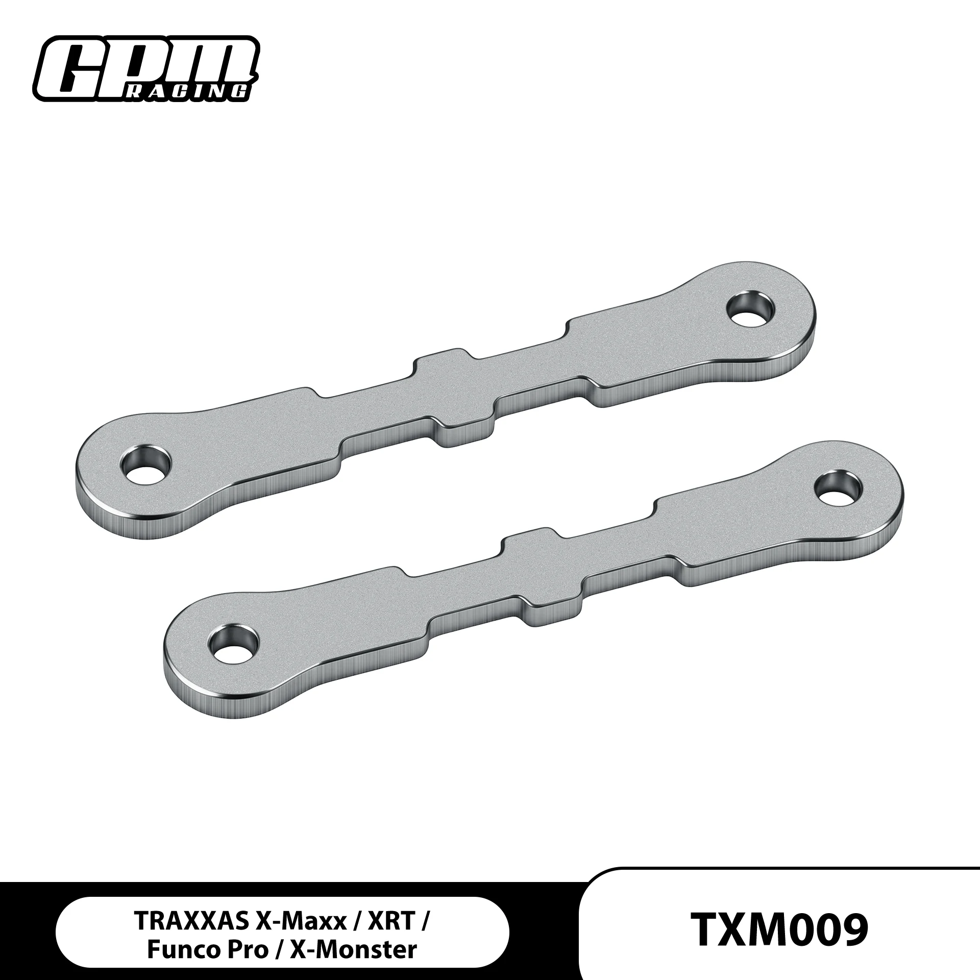 GPM Stainless Steel Front / Rear Lower Bulkhead Tie Bars For TRAXXAS 1/5 X-Maxx 6S 8S / XRT / X-Monster / Funco Pro 7726