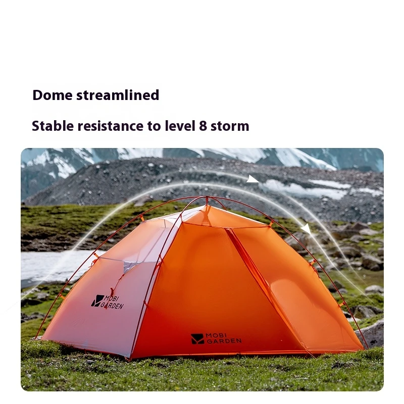 MOBI GARDEN UL XT2 N40 EXO جناح الرياح على ارتفاعات عالية خيمة للتنزه سيرًا على الأقدام تكنولوجيا البناء السريع FFP ألومنيوم خفيف للغاية Pol جبل بارد