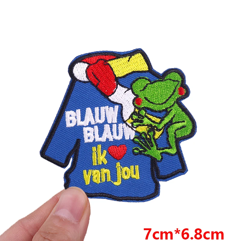 Nederland Oeteldonk embleem borduurpatches opstrijkbare patches voor kleding Nederland carnaval patch viering geschenken naai DIY
