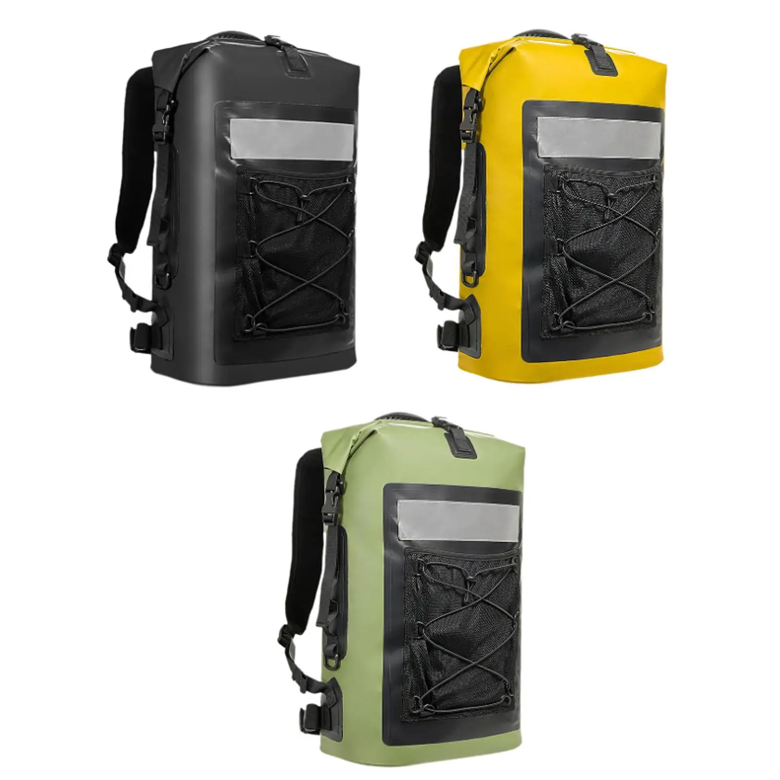 Waterproof Storage Bag Roll Top 35L Airtight Swimming Gear Bag Camping Backpack for Beach Camping Sailing Water Park Kayaking