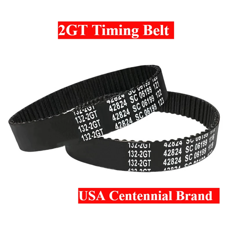 

1028-2GT 1066-2GT 1068-2GT 1078-2GT 1110-2GT Machine Tool Timing Belt 3D Printer tools bike Transmission Rubber Synchronous Belt