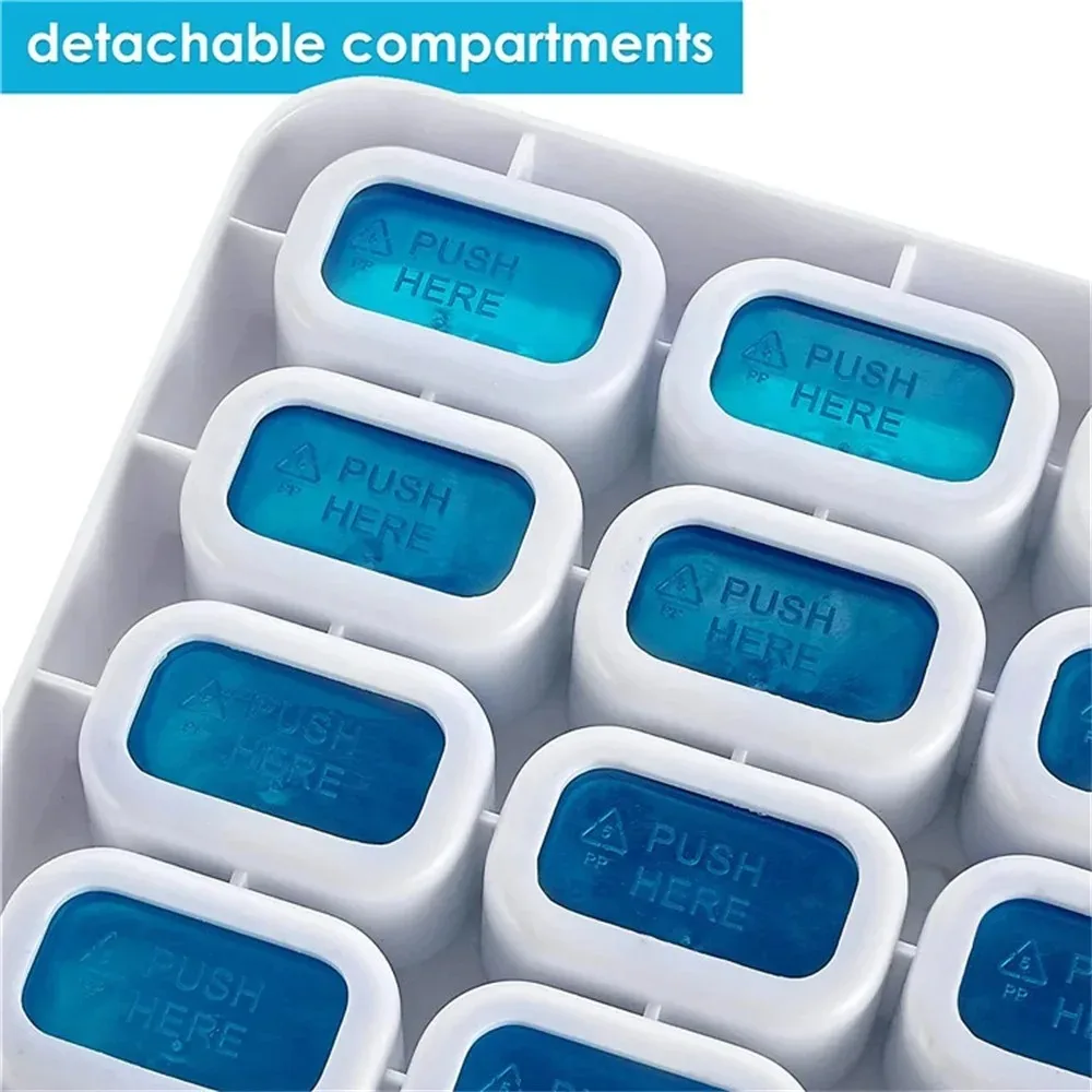 Dispenser Container Box Holder Organizer Weekly 31 Grids Monthly Pill Box Removable Keyboard Shape Medicine Pill Case Tablet