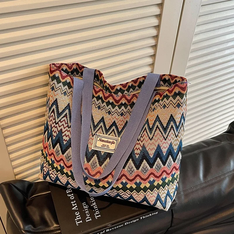 New Large Capacity Shoulder Bag Tote Bag Commuter Handbag Simple Versatile Storage Bag Birthday Gift Women Accessories Wholesale