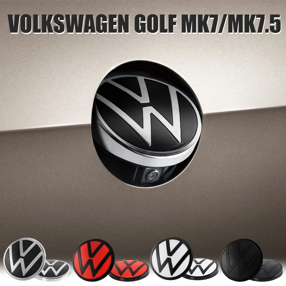 1pc for VW GOLF 7.5 2018-2021 MK7 2014-2017 Original Replacement Version Car Front Grille Emblem Cover/Rear Trunk Lid Badge