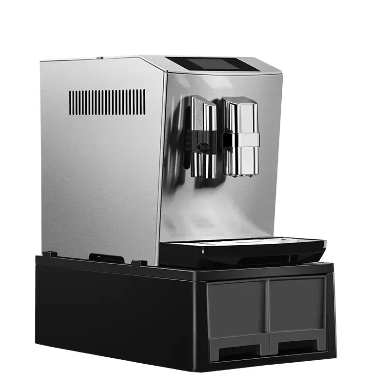 Commercial Electric Espresso Machine Stainless Steel Programmable Coffee Maker with Cappuccino Function for Office Hotel Use