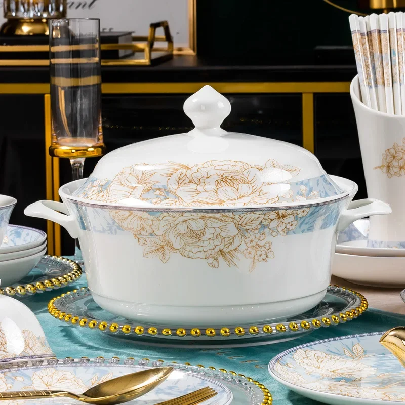 Flower decoration set Household bone china tableware