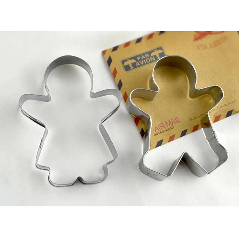 3Pcs Stainless Steel Baking Mold Shape Cookie Cutter Non-Stick Fondant Cake Chocolate DIY Dessert Mold Dessert Molds