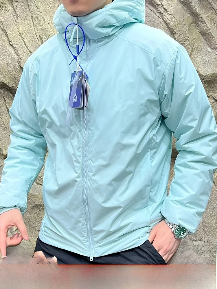 Upaded P Katoen Lichtgewicht Herfst Winter Capuchon Casual Outdoor Koppels Katoen Jaet Stand Fit Jeugd Trendy Lange Sve