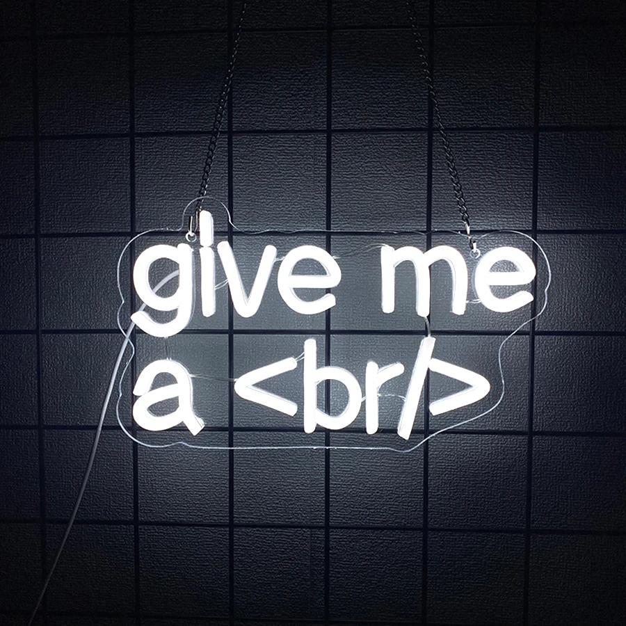 Neon Sign, USB Powered LED Neon Light, Wall Decor for Office, Gaming Room, Study Room, Great Gift for Programmers and Coders